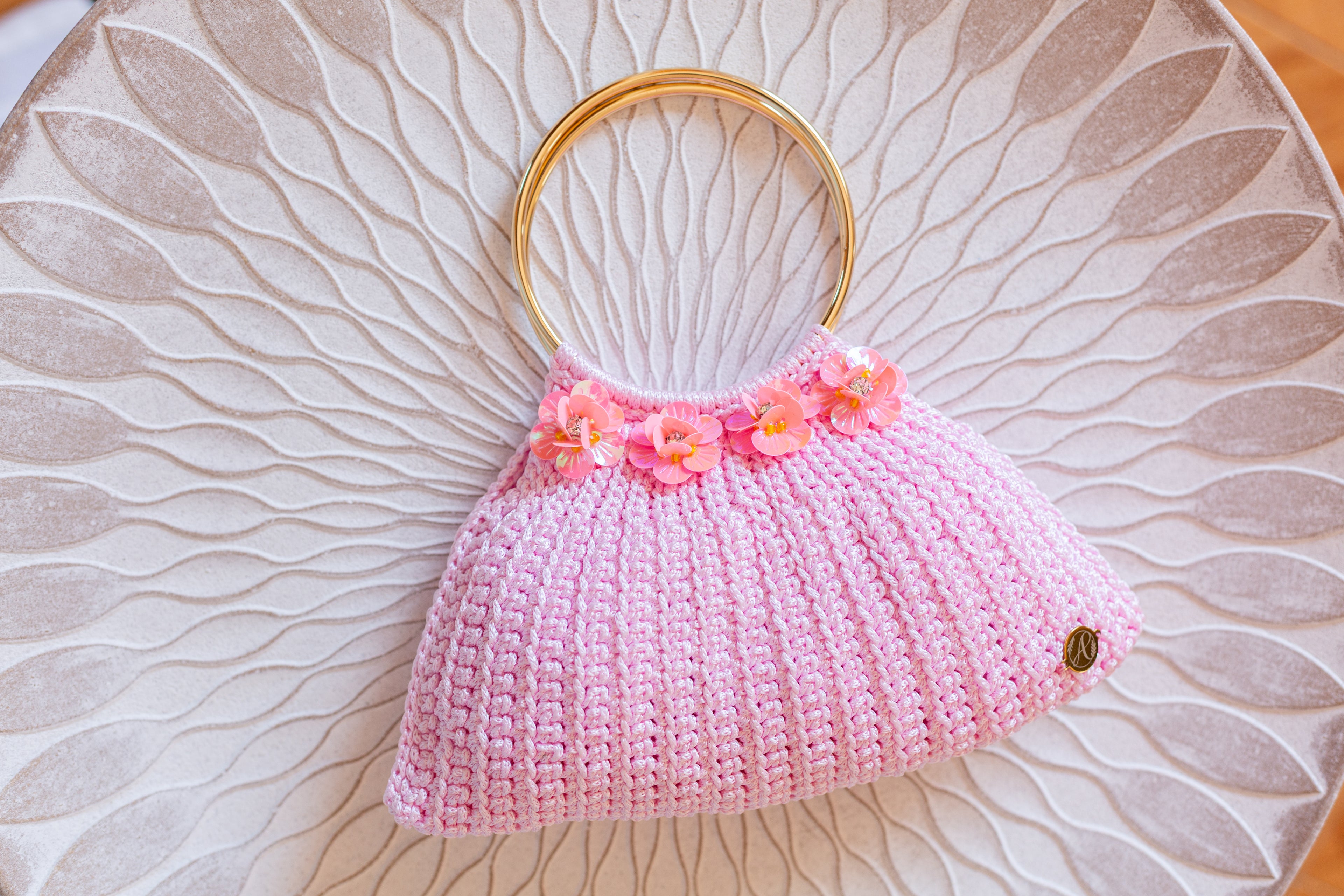 BOLSO ROSA FLORES