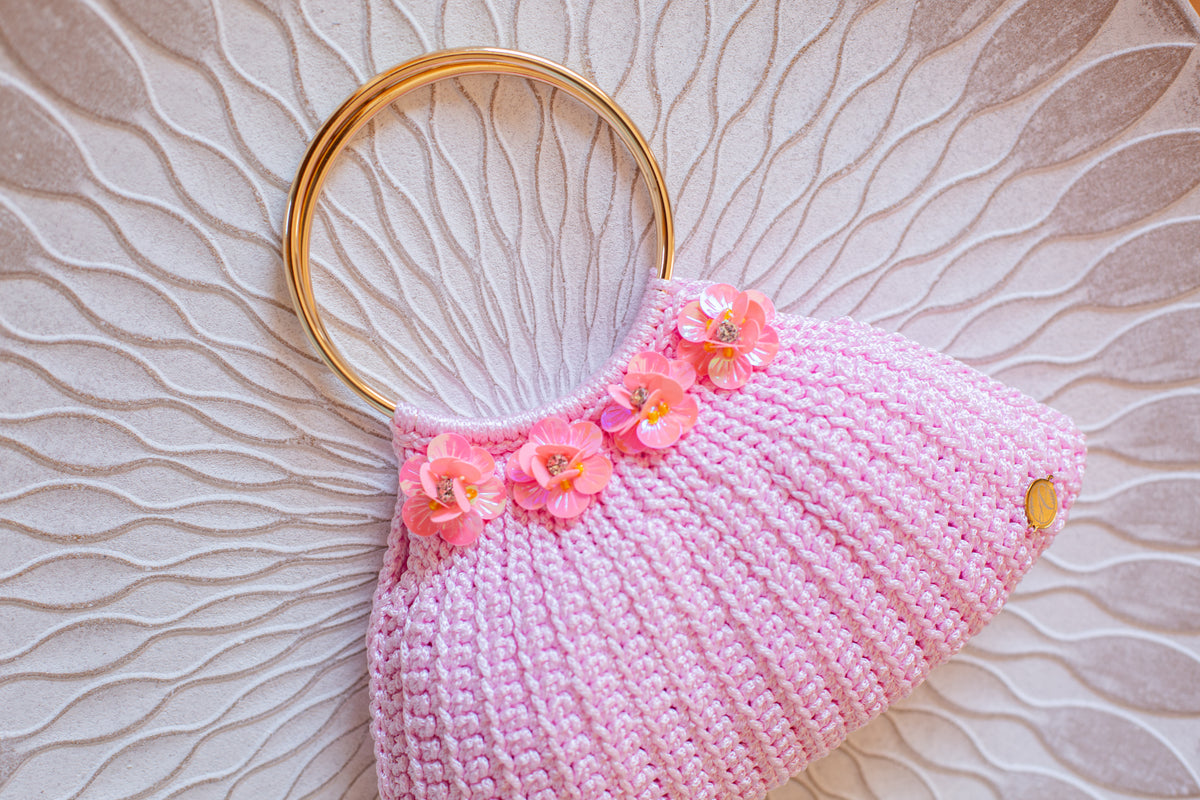 BOLSO ROSA FLORES