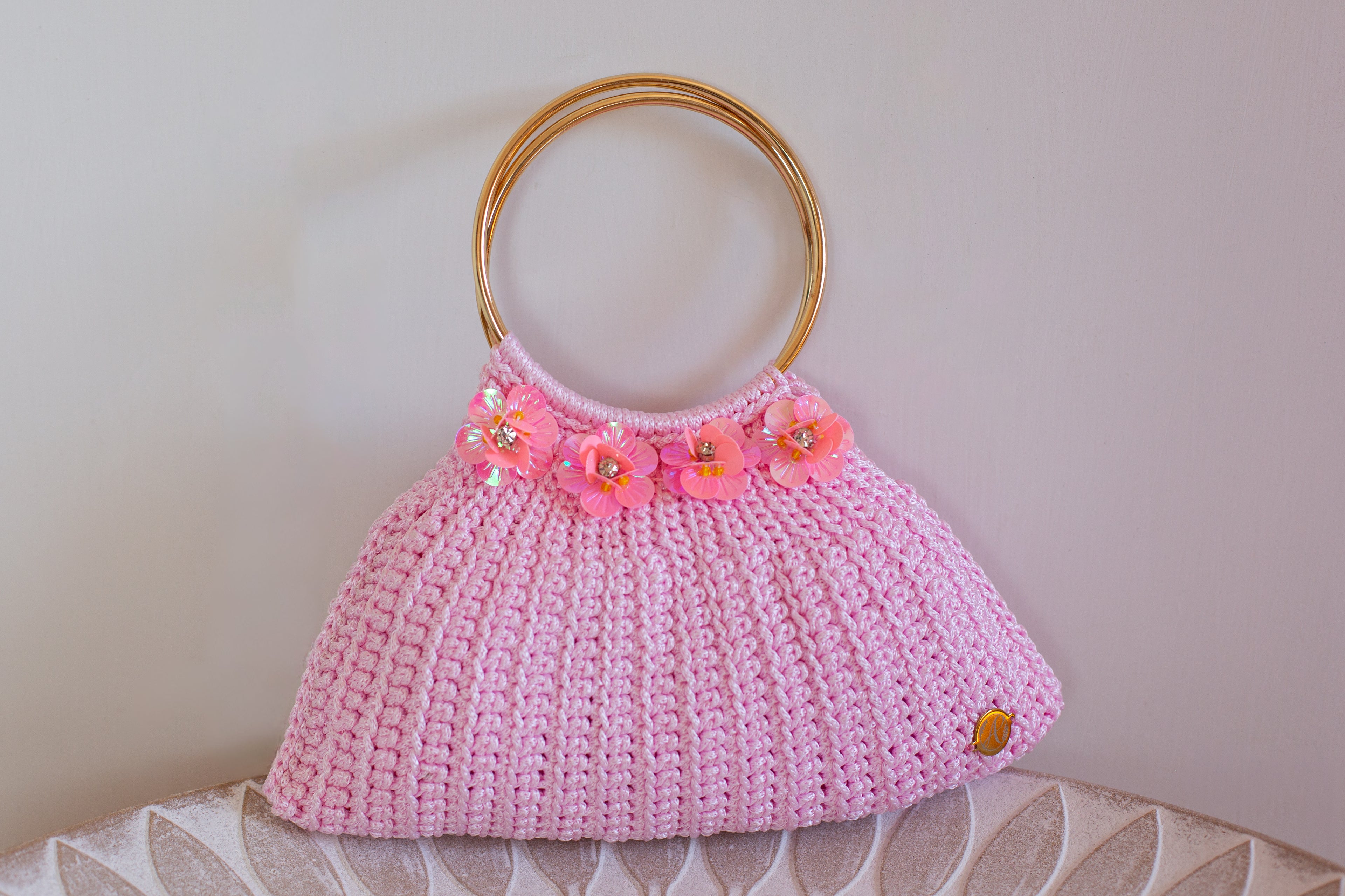 BOLSO ROSA FLORES