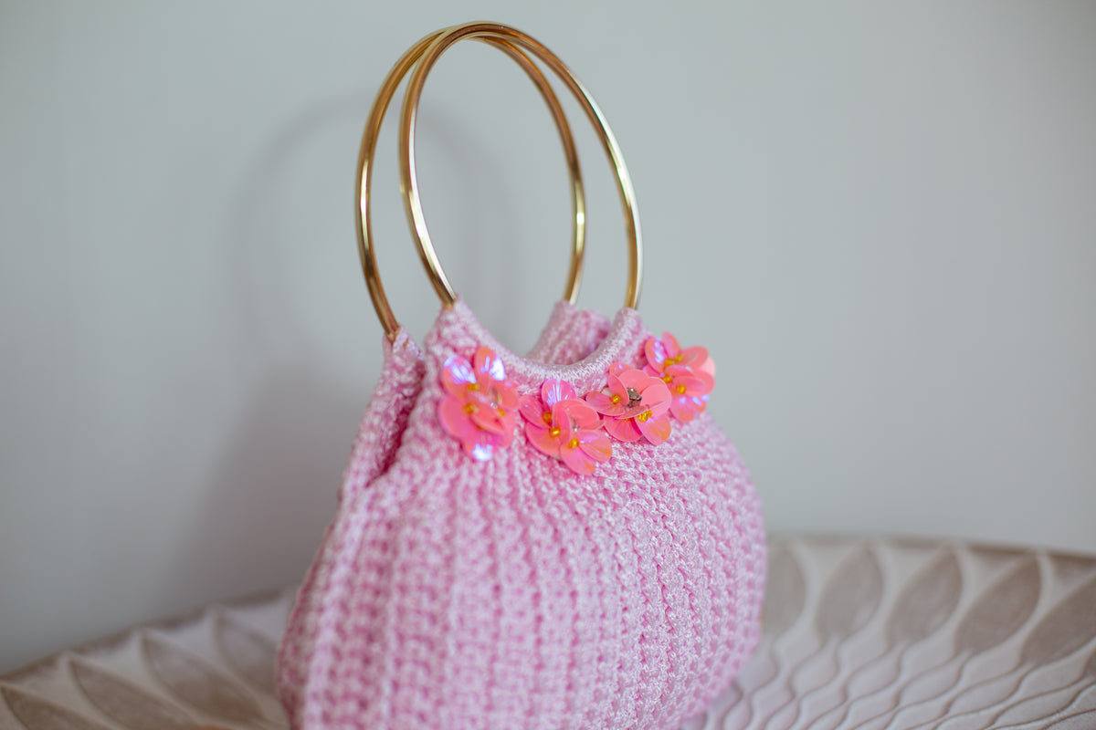 BOLSO ROSA FLORES