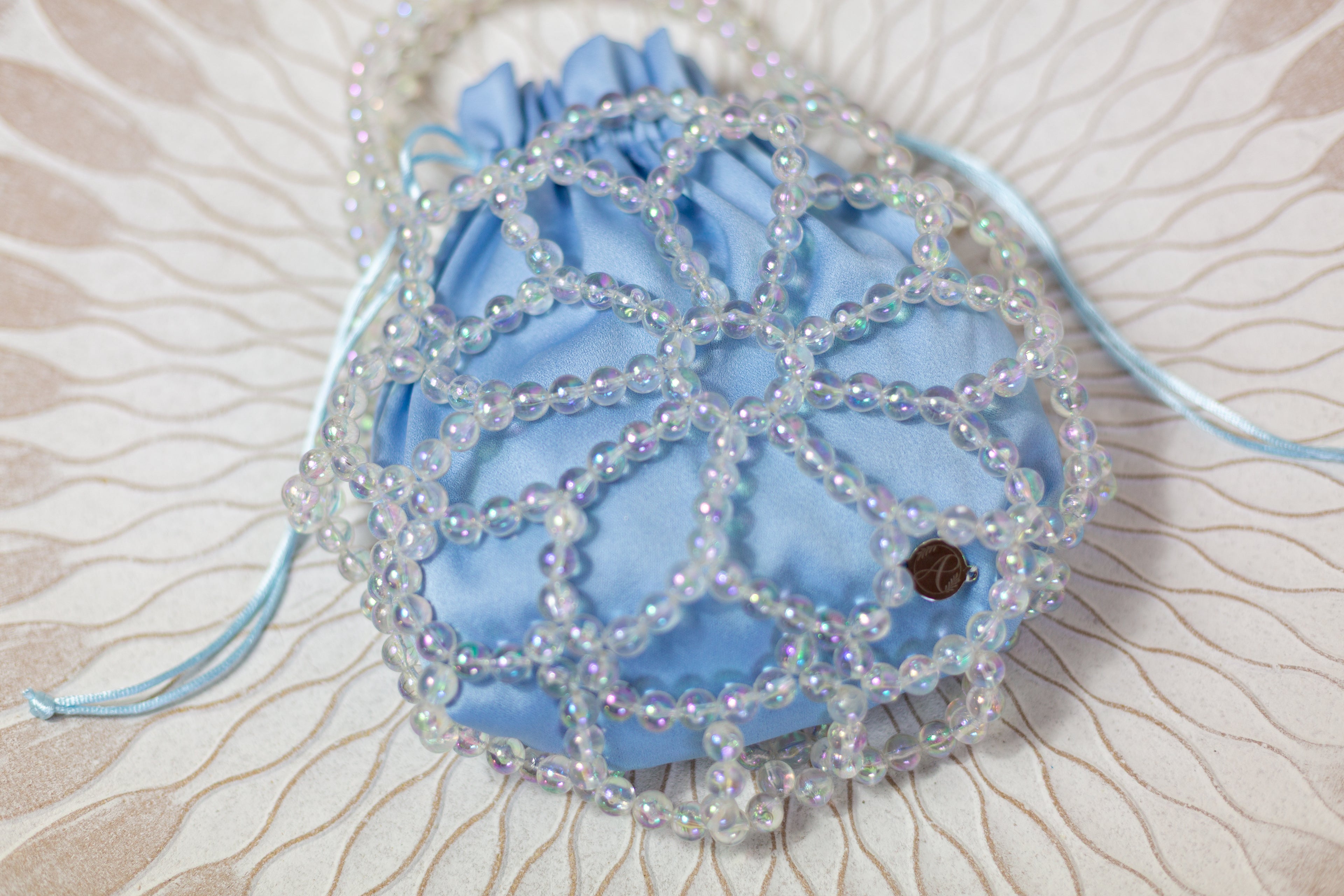 BOLSO FLOR AZUL