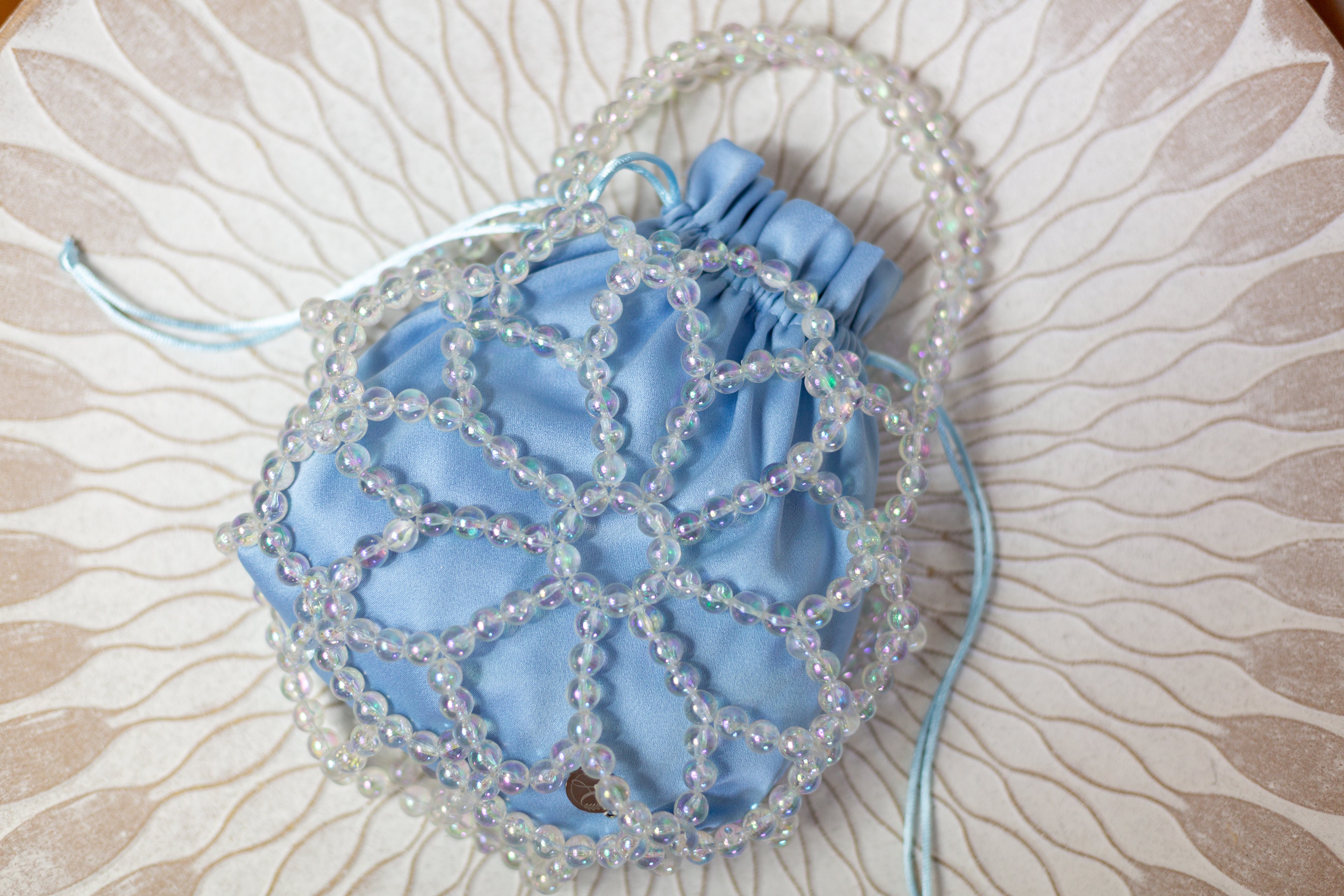 BOLSO FLOR AZUL